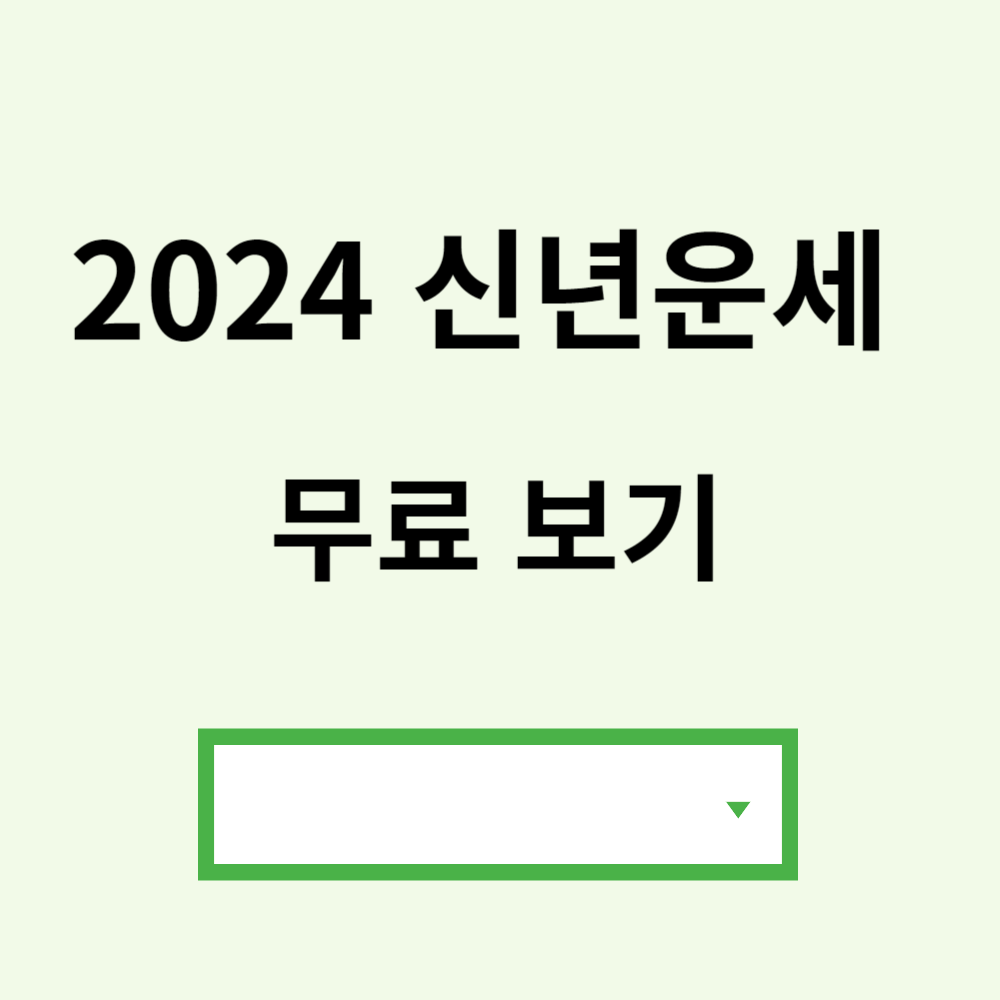 2024 신년운세