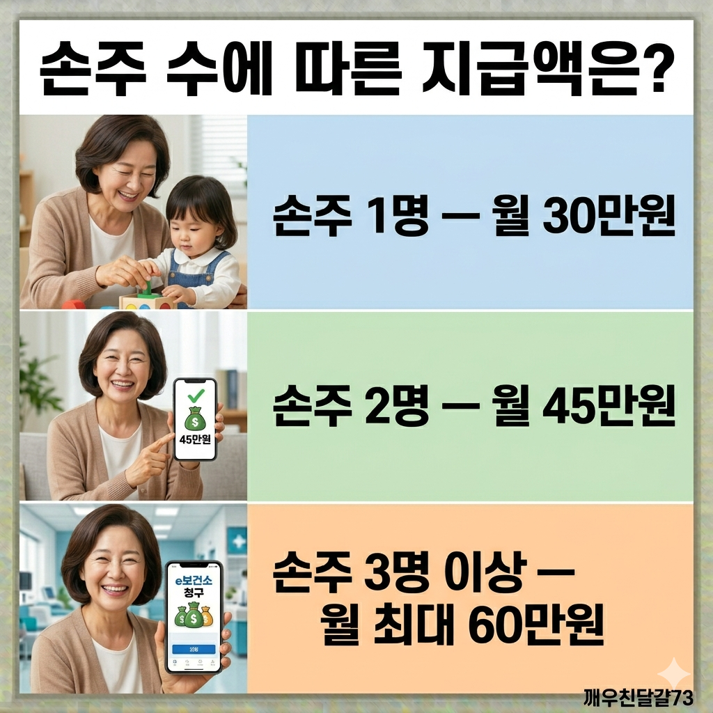 2026년 손주돌봄수당 총정리 — 월 최대 60만원·조건·신청방법·주의사항