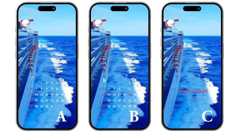 08 유람선에서 보는 바다 ABC - 2025년7월 아이폰배경화면