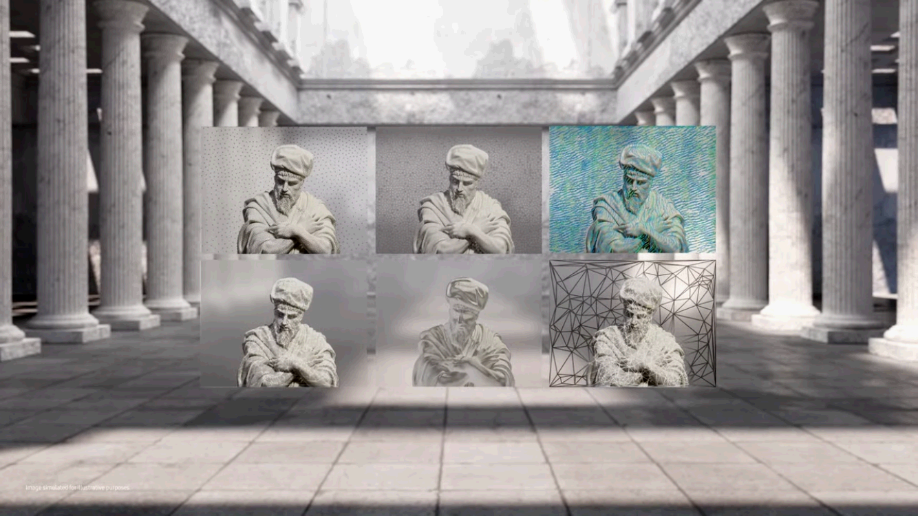 갤럭시 언팩 2024에서 소개된 갤럭시 S24의 사진 저장 및 편집 기술 소개 화면 입니다.