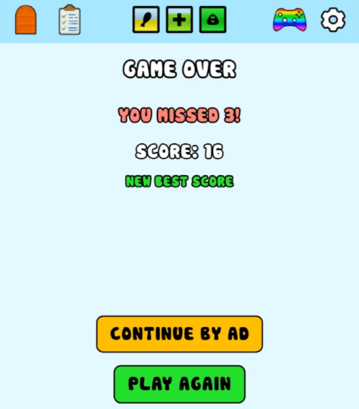 포우-무료게임-종료-화면