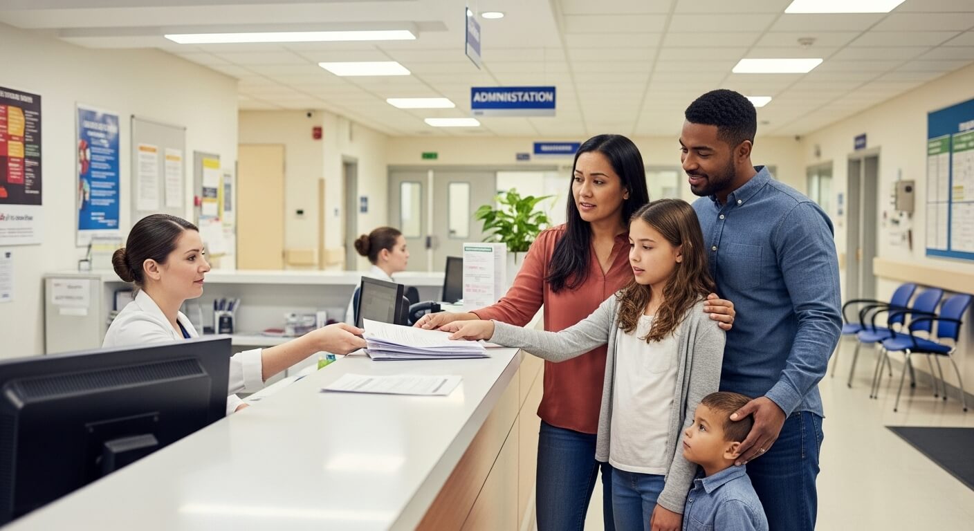 원무과, 진료비, 서류, 가족, 병원