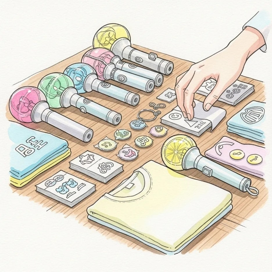 다양하고 예쁜 콘서트 굿즈 구경