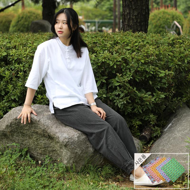 남여공용 여름 생활한복 개량한복 법복 절복 티바지