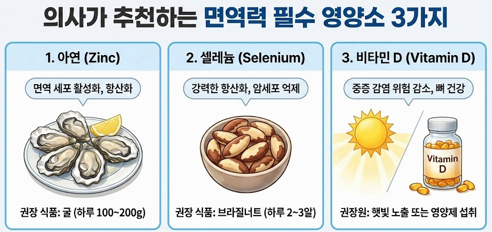 의사들이 몰래 챙겨 먹는 '면역력 영양제' 3가지