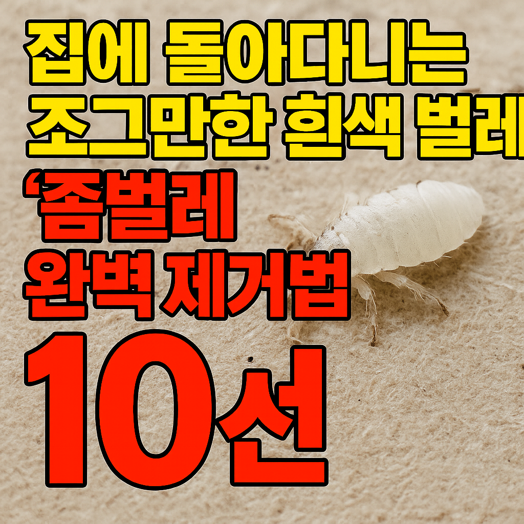 좀벌레 퇴치