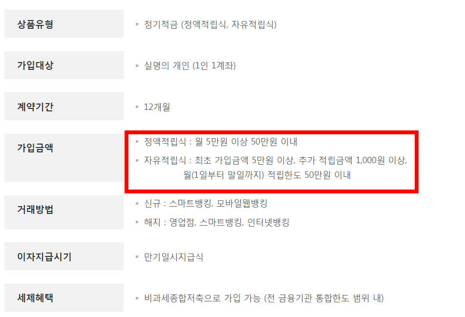 광주은행 행운적금