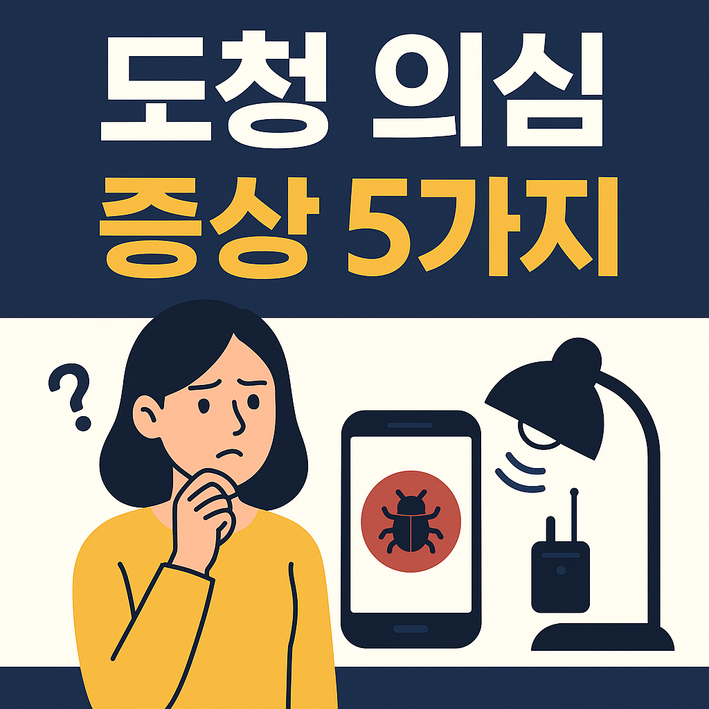 도청 의심 증상 5가지 &ndash; 이런 징후가 있다면 의심해보세요