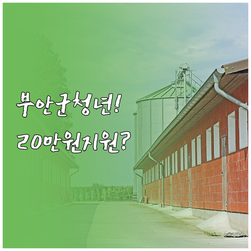 2026년 부안군 청년월세지원 월 2..