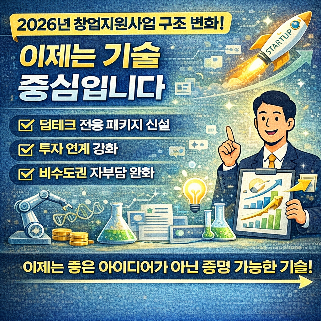 이제는 기술중심 창업지원