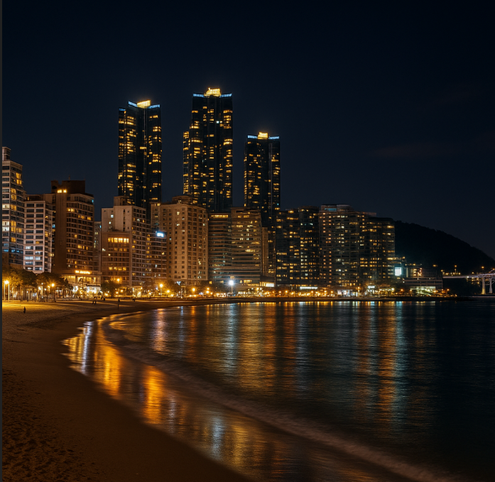 부산 해운대 야경