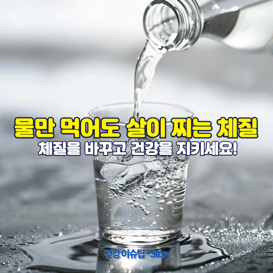 물만 먹어도 살이 찌는 체질?