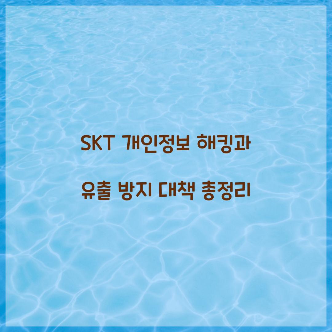 SKT 개인정보 해킹