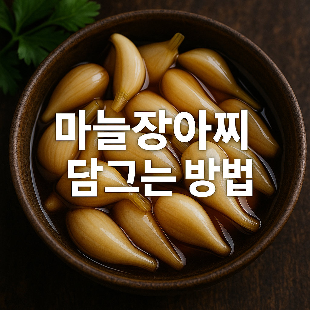 마늘장아찌 담그는 방법