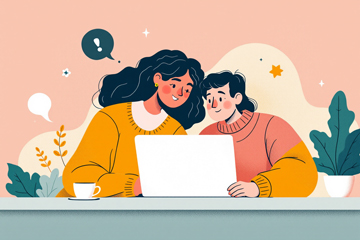 차상위계층 부부가 온라인상으로 신청하는 모습