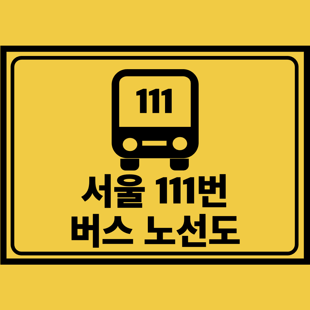 서울111번버스노선도