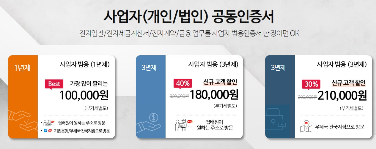 범용인증서 발급