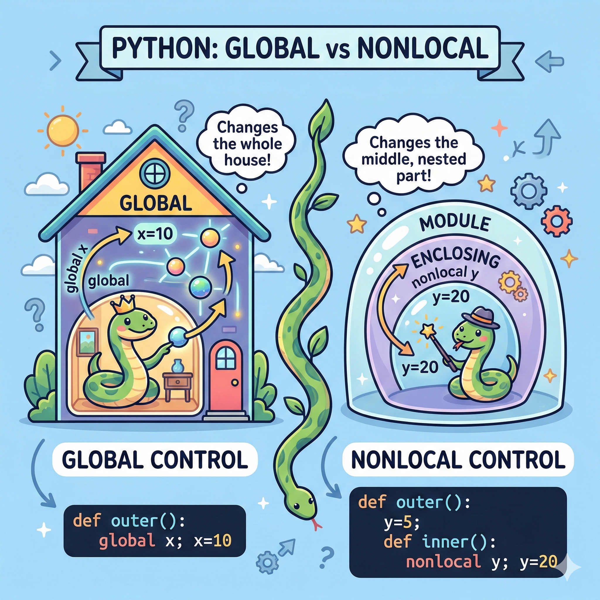 nonlocal 키워드와 global 키워드