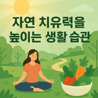 자연 치유력을 높이는 생활 습관