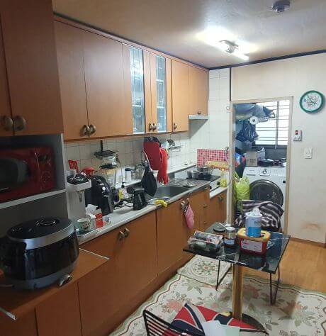 올수리 인테리어 공사 전 아파트 내부