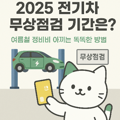 2025 전기차 무상점검 기간은? – 여름철 정비비 아끼는 똑똑한 방법