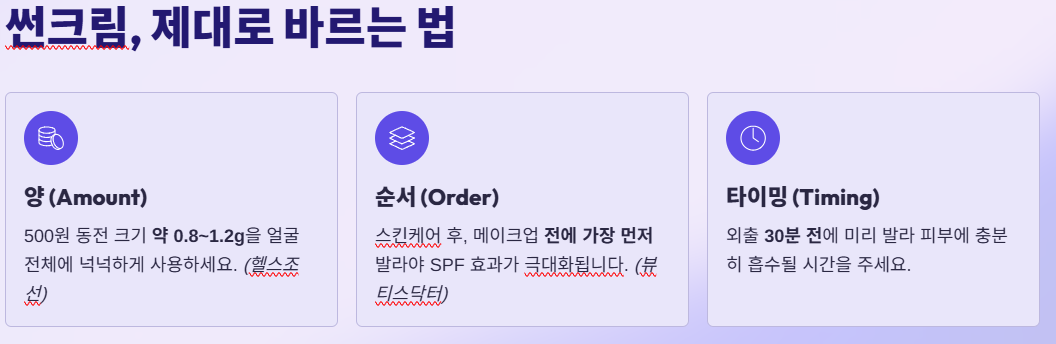 썬크림 이제 알고 쓰셔야 합니다!!!