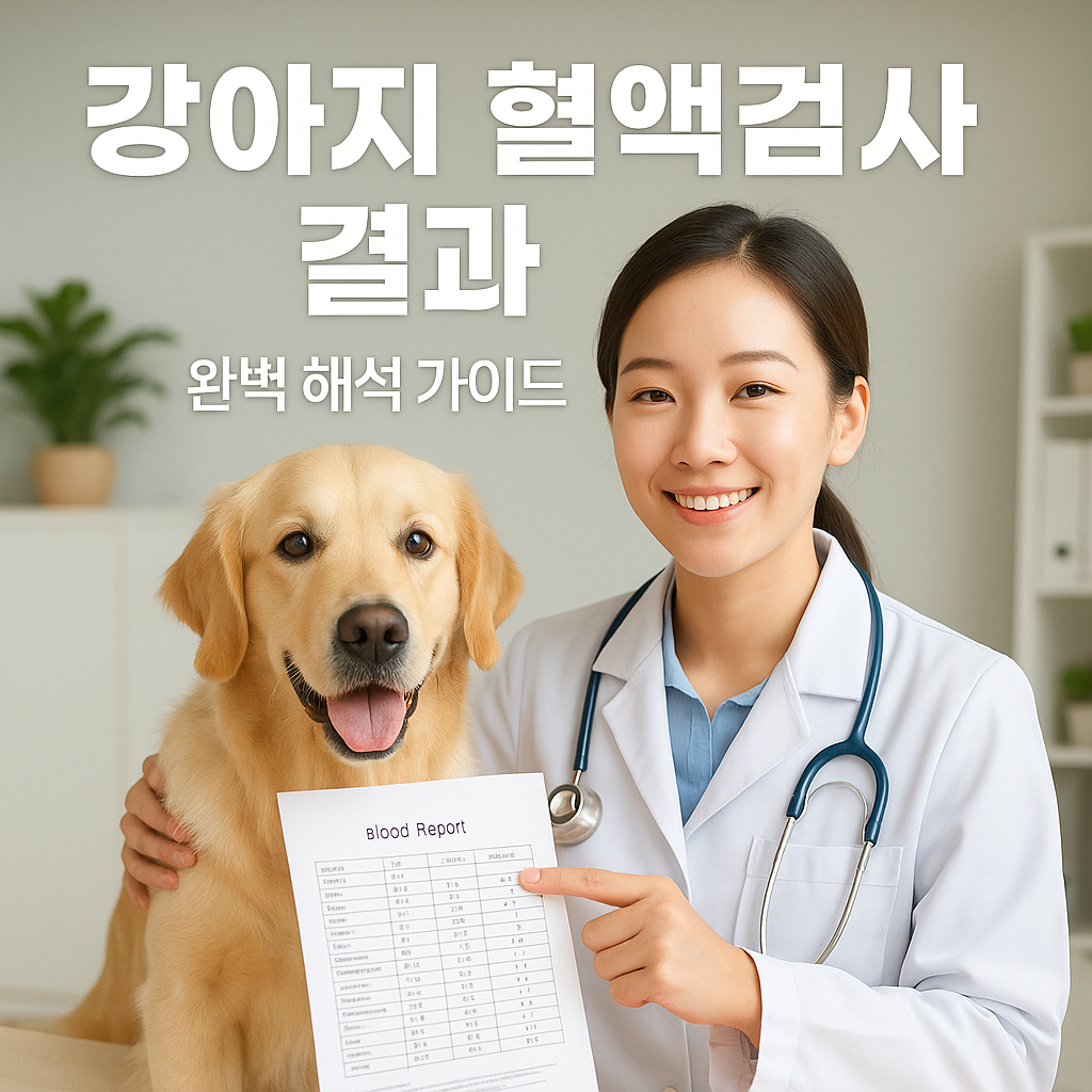 강아지 혈액검사 결과 완벽 해석 가이드
