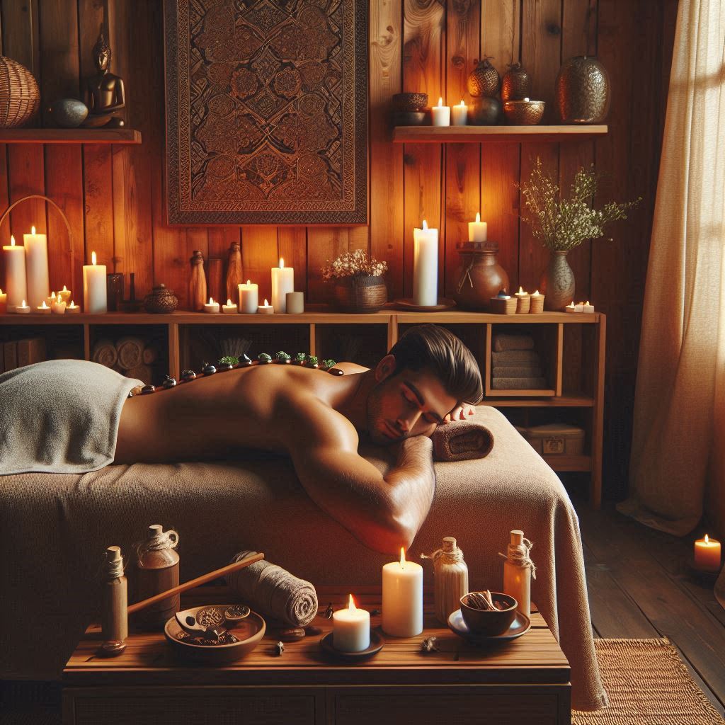 피부,체형관리 샵 배경