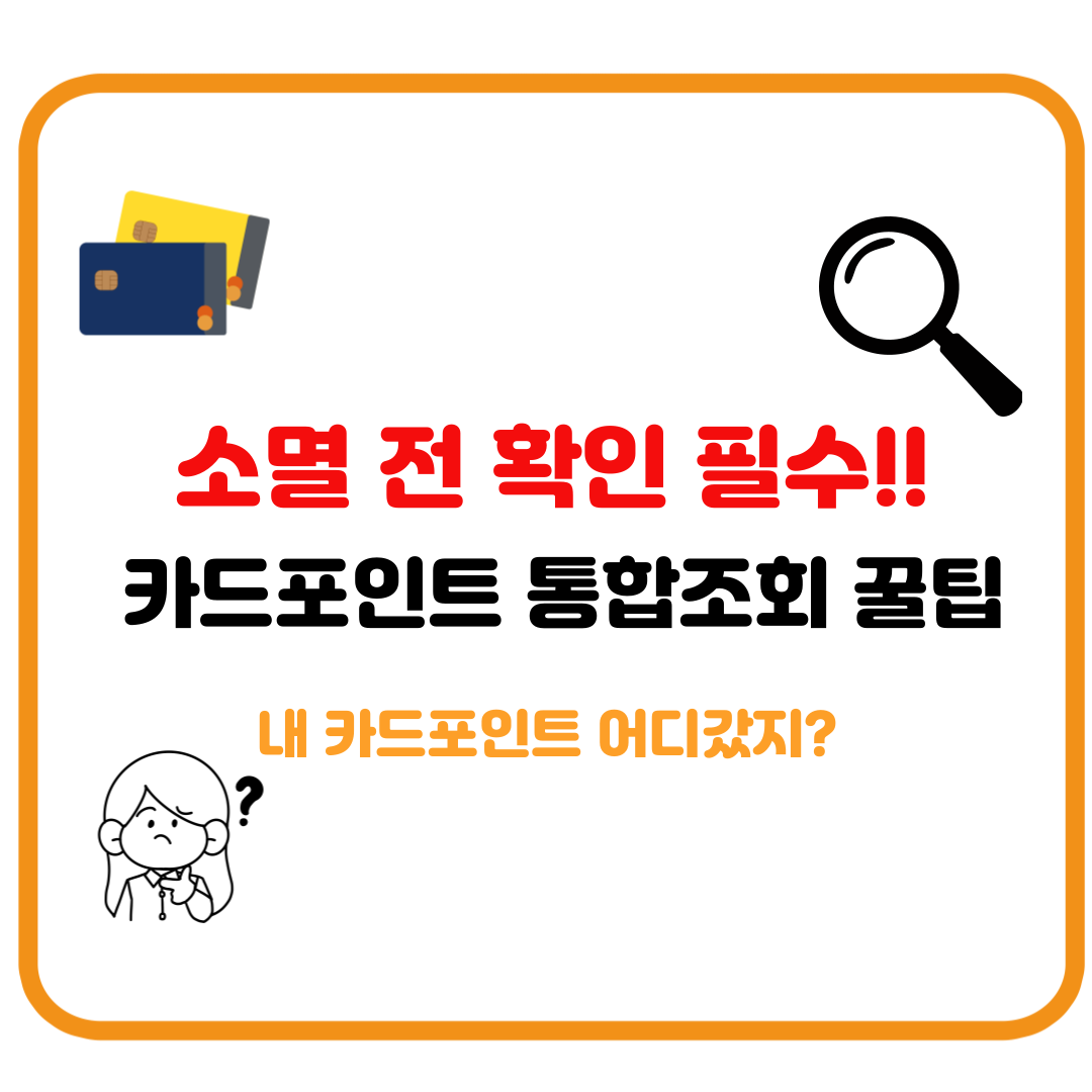 모아둔 카드포인트 날아가기 전에! 소멸 알림 &amp; 활용법 정리