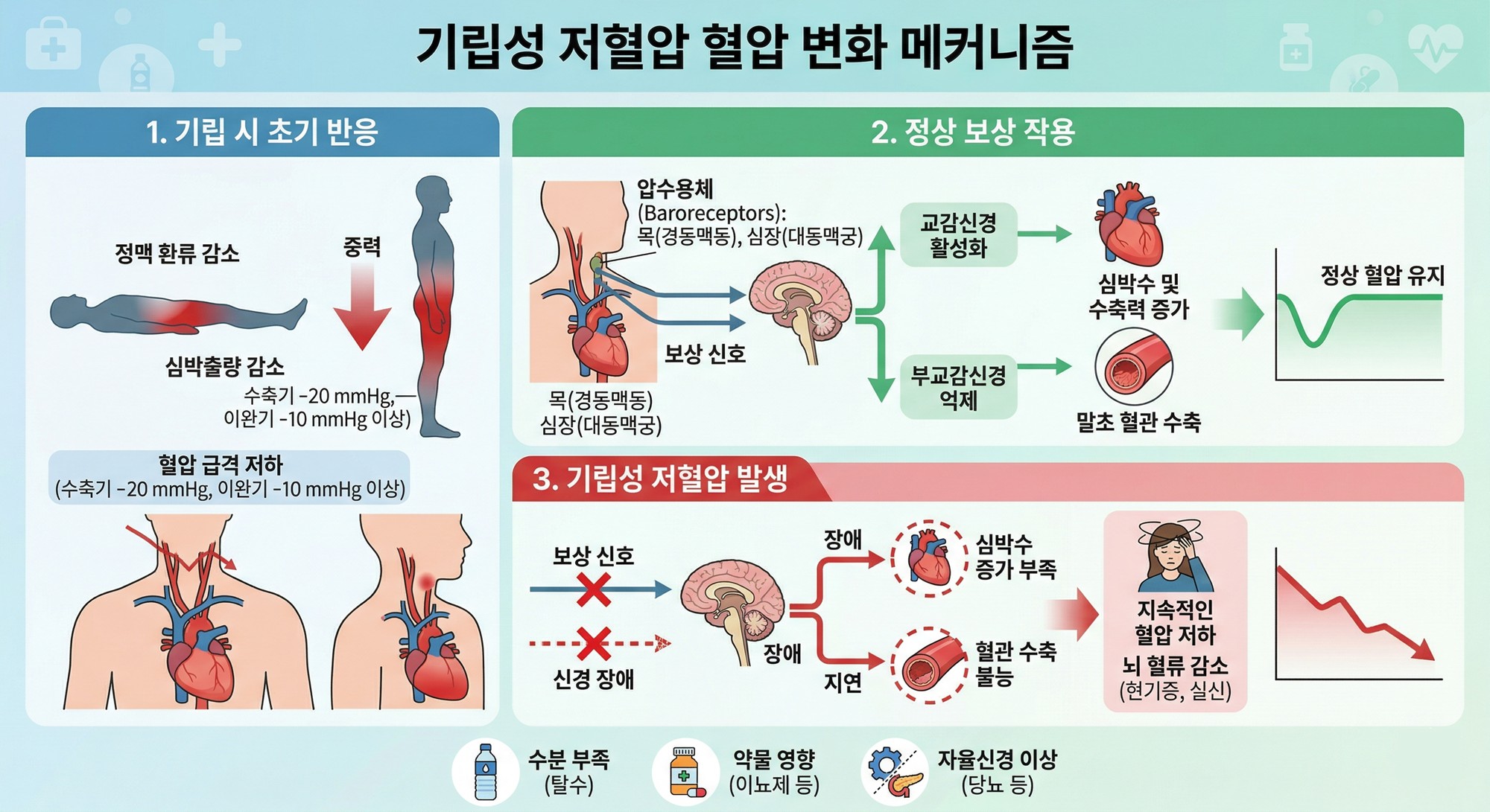 기립성 저혈압 원인과 일상 대처법