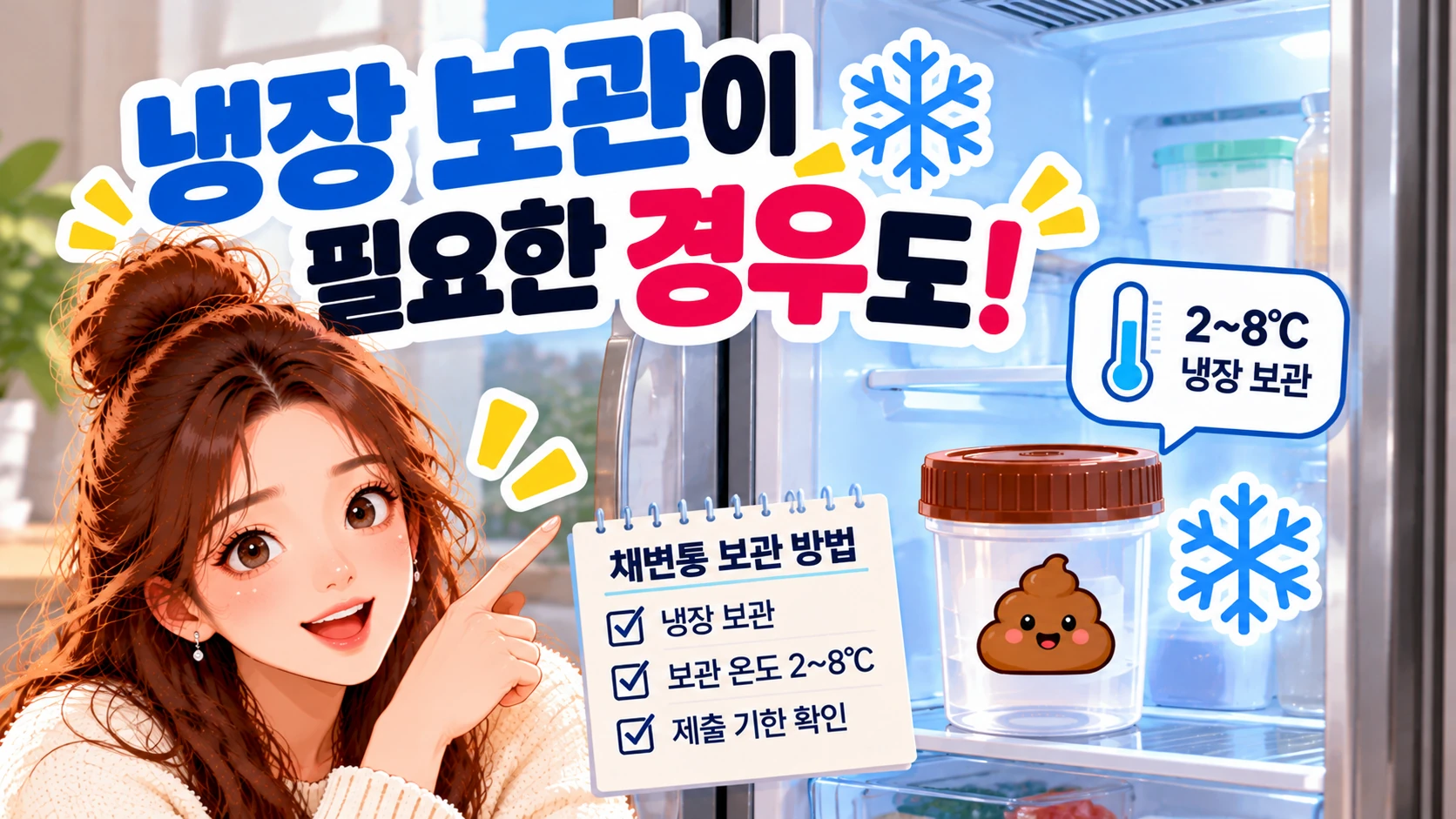 대변검사-냉장보관필요용기