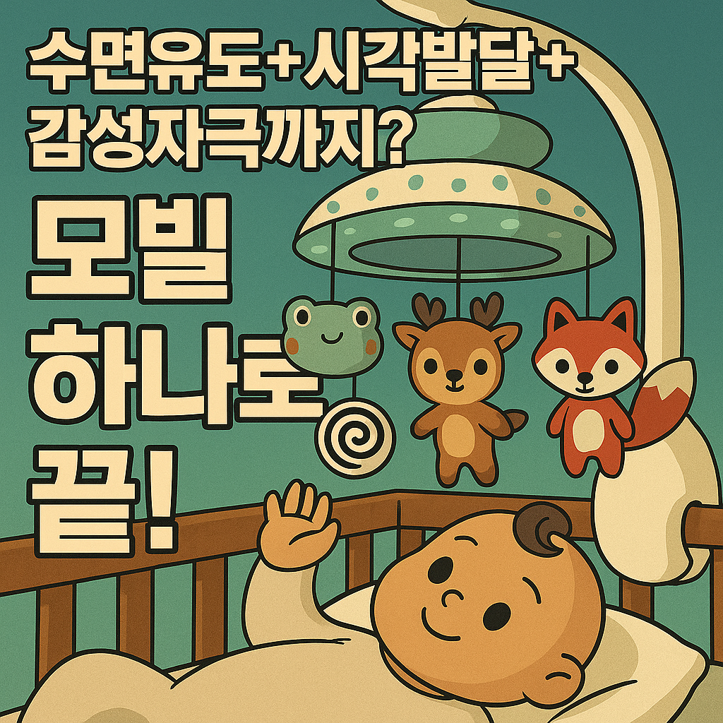수면유도+시각발달+감성자극까지? 모빌 하나로 끝!