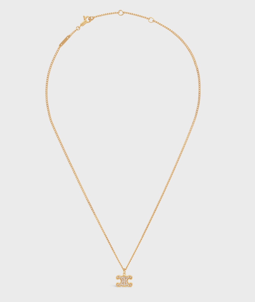 셀린느 트리옹프 라인스톤 목걸이