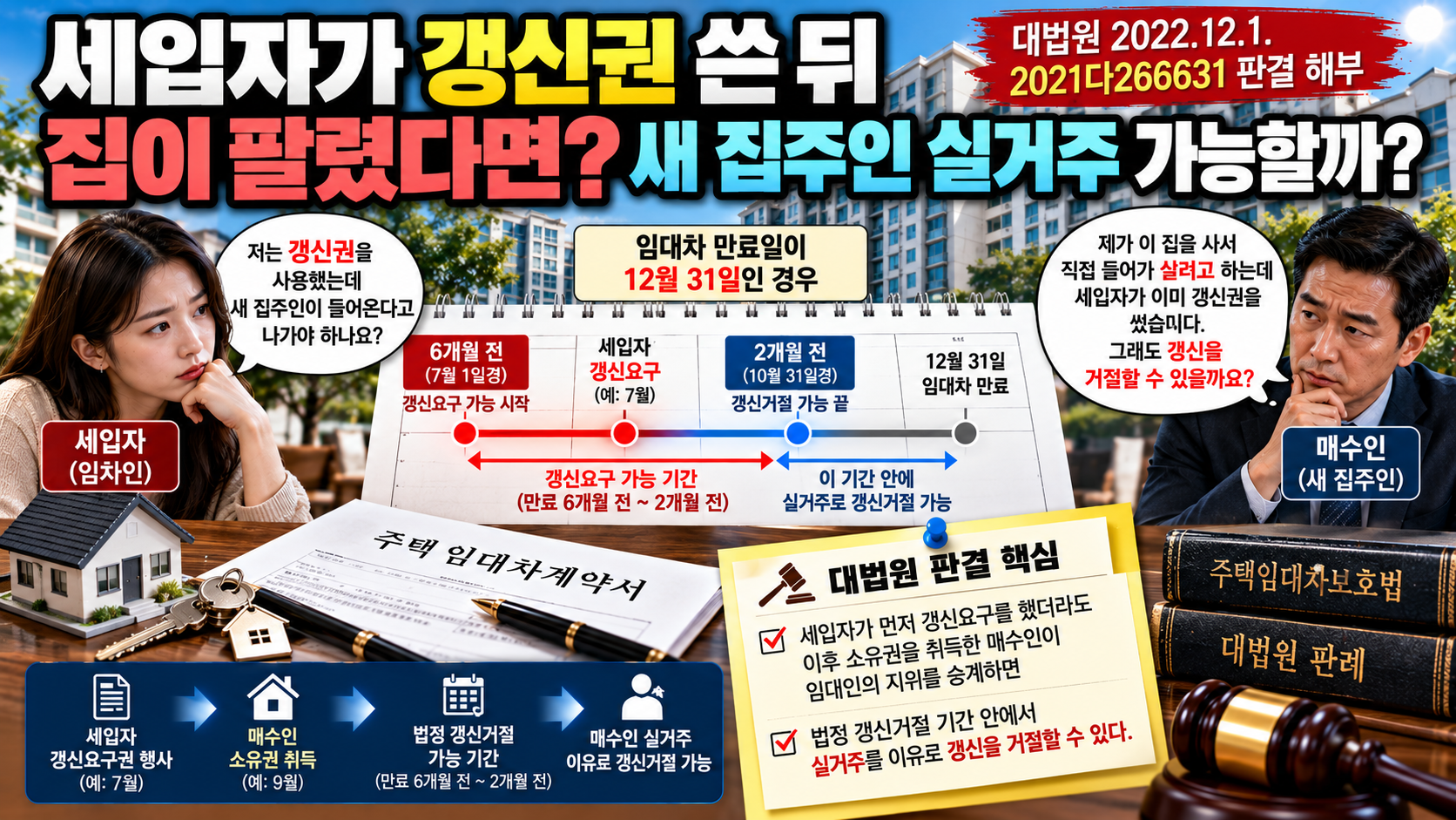 세입자가 갱신요구권을 행사하고 집이 팔렸다면?