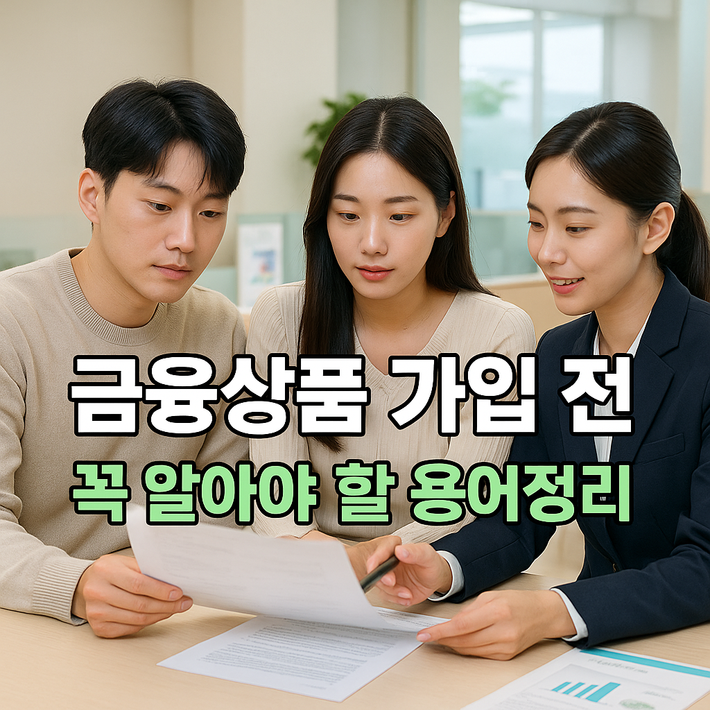 은행 상담 전 꼭 알아야 할 금융 용어