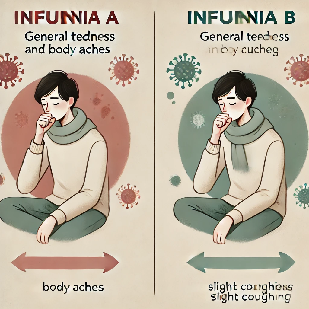 A형 독감 B형 독감의 차이, 증상 등 3분 정리