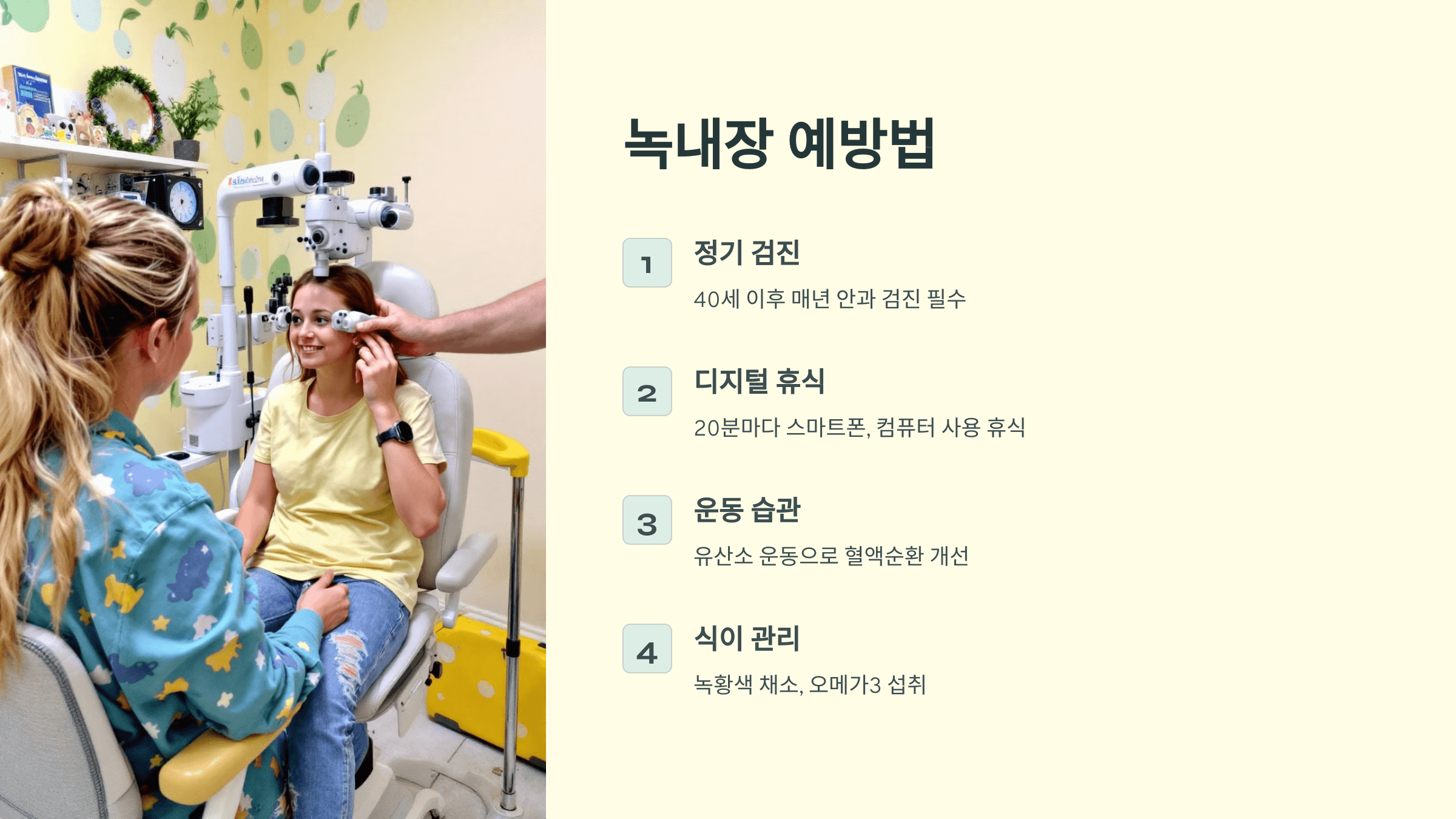 녹내장과 관련된 사진입니다.