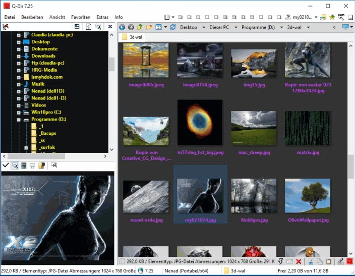 다양한 화면 분할 레이아웃 설정