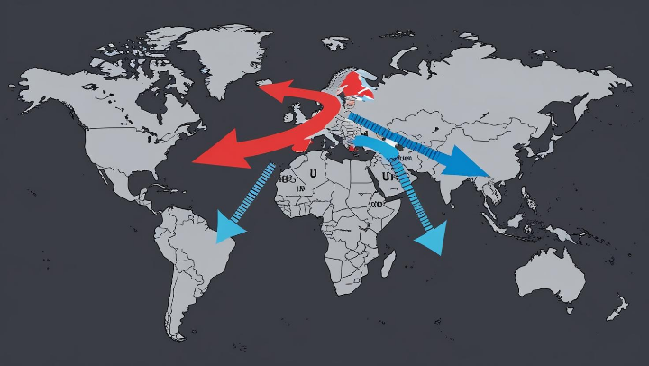 이스라엘, 이란, 미국, 사우디, 오만의 외교적 관계 흐름도