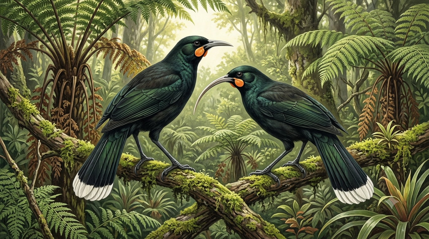 후이아(huia, 학명 Heteralocha acutirostris)