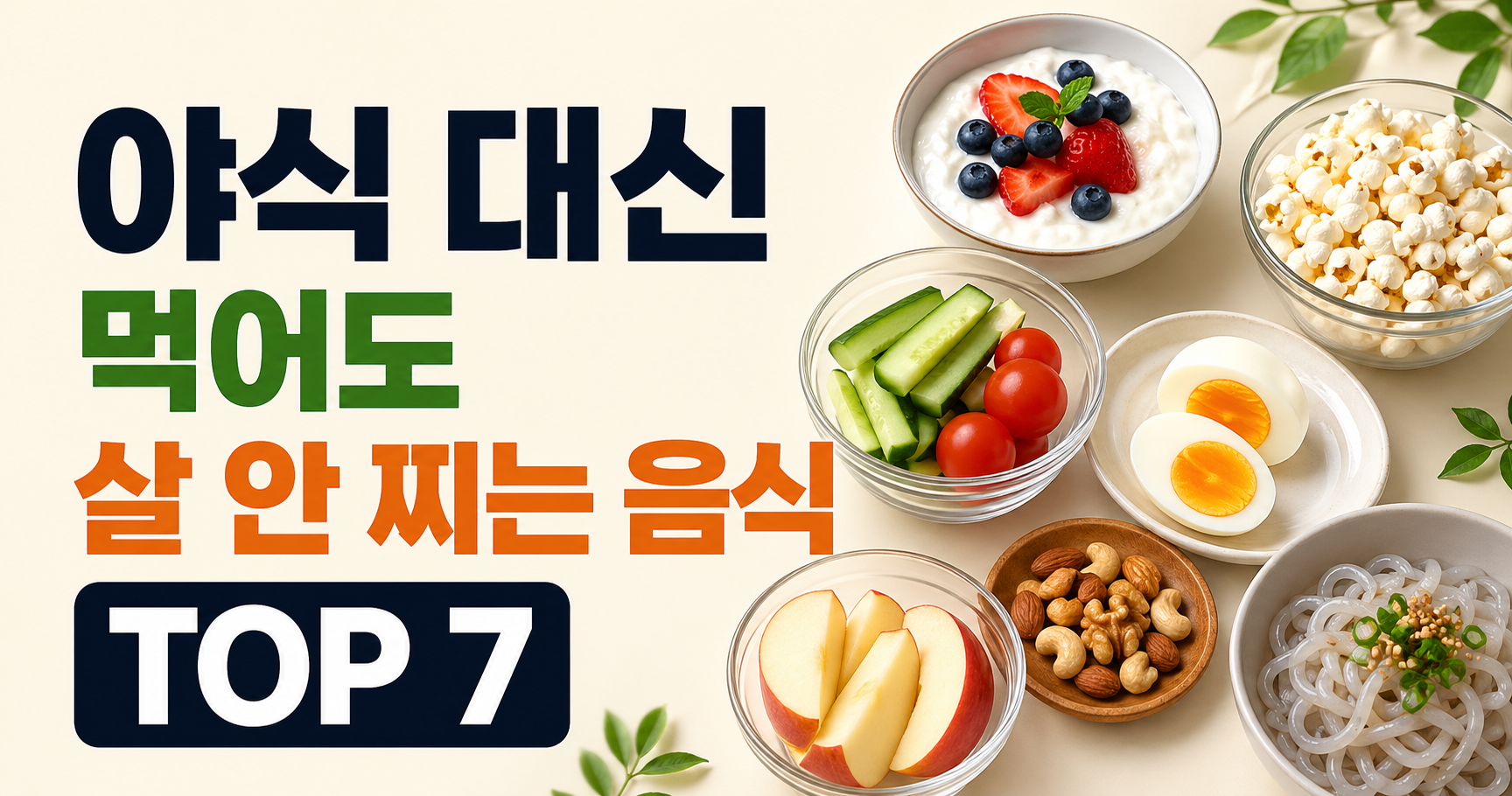 야식 대신 먹는 음식 궁합