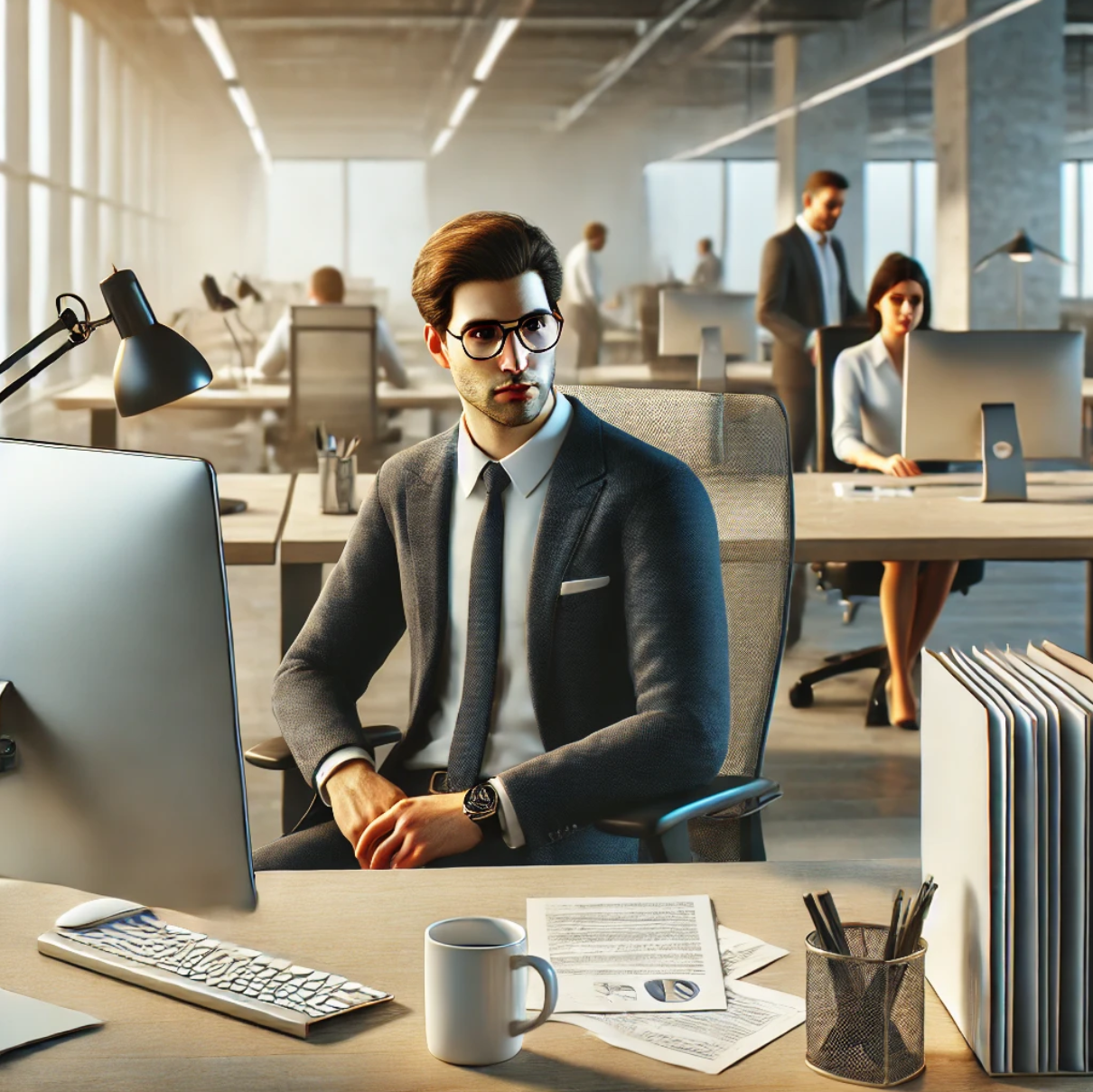 장시간 앉아있는 직장인 관련 이미지