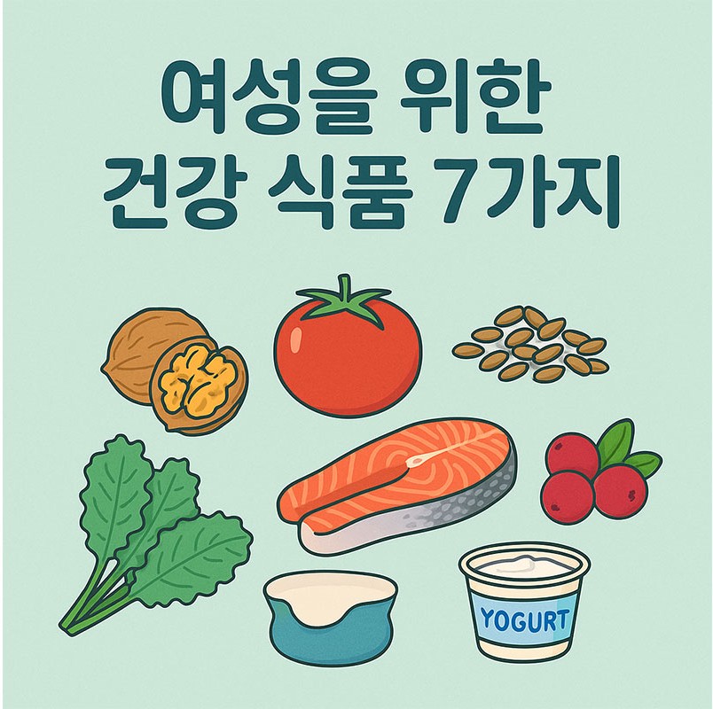 여성 건강을 위한 건강 식품 7가지