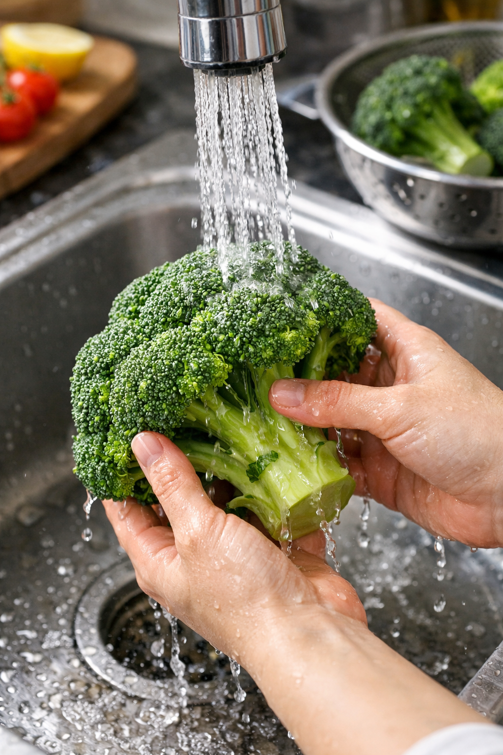 브로콜리세척사진