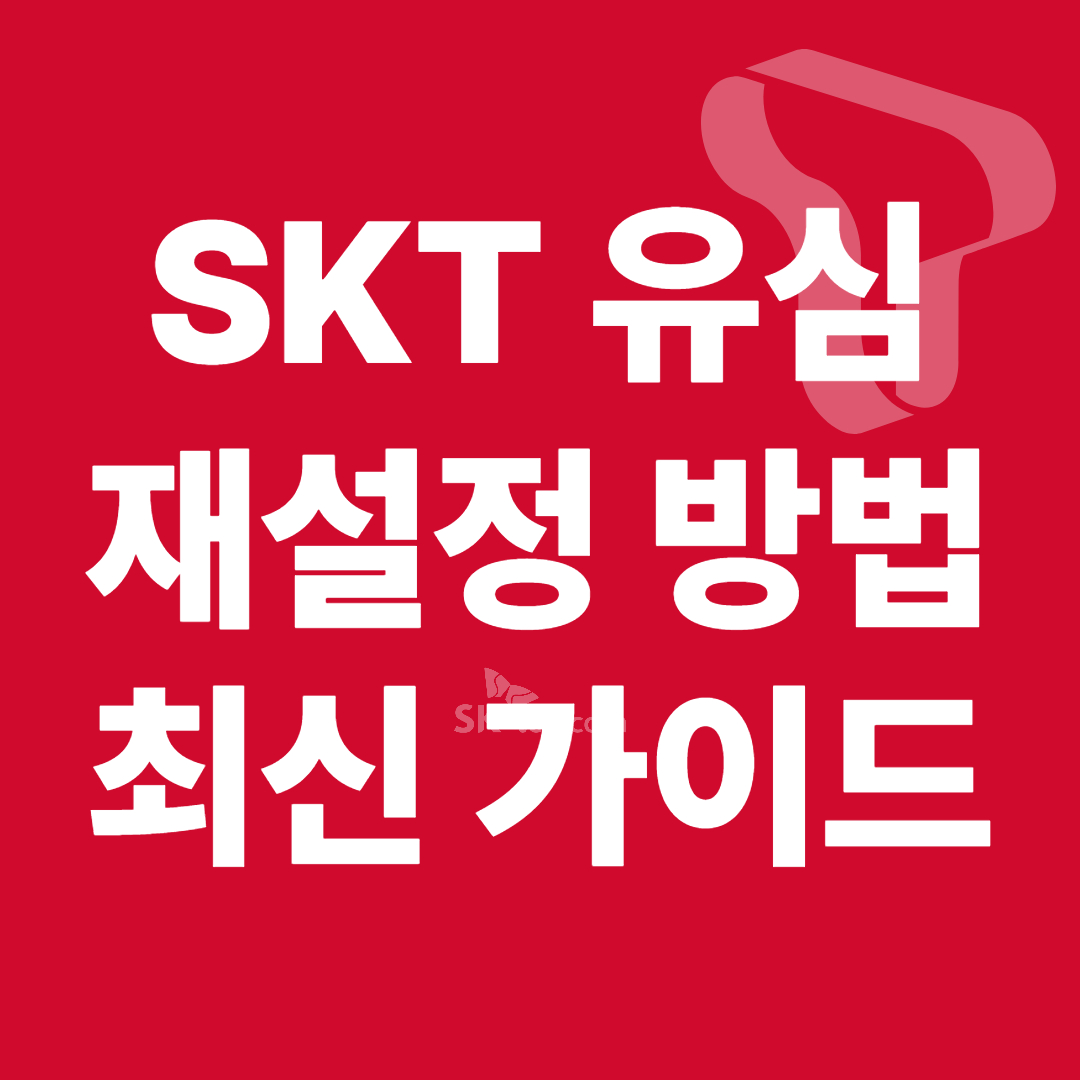 SKT 유심 재설정 방법