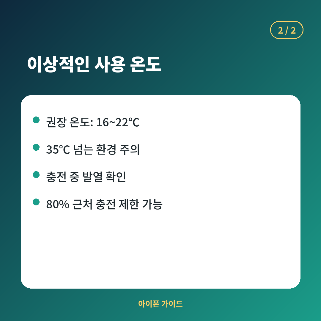 상황별 아이폰 충전 방법을 정리한 카드뉴스