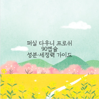 퍼실 다우니 프로쉬 90캡슐 성분&middot;세정력 가이드