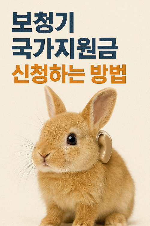 보청기 국가지원금 신청하는 방법