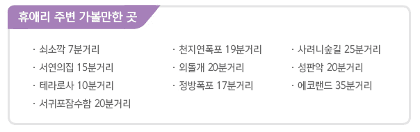 휴애리 주변 가볼만한 곳