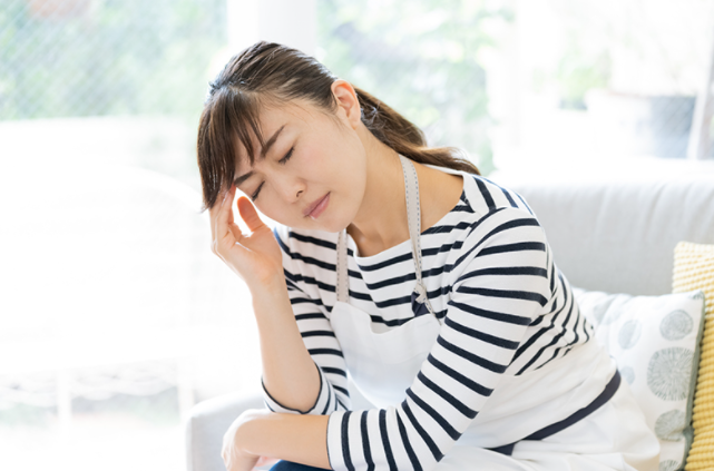 컨디션이 좋지 않은 여성